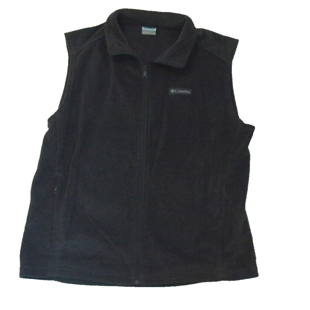 COLUMBIA Men's Steens Mountain Fleece Vest AM1535 Charcoal Gray Size Large